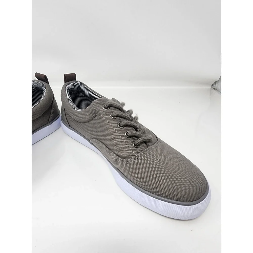 Goodfellow & Co Mens Brady Canvas Sneakers Gray Cotton Casual Size 7